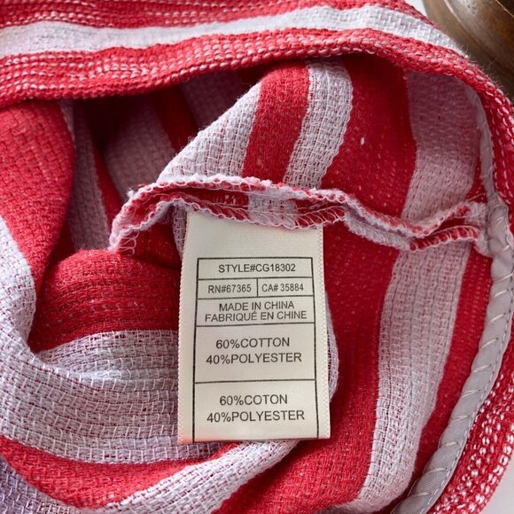 Cupcakes and Cashmere Womens Orange Striped Shift Dress Medium - Picture 7 of 8